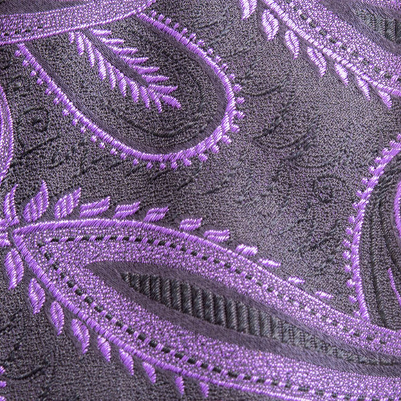 Penrose Tie Men Dark Violet - Picture 4 of 5